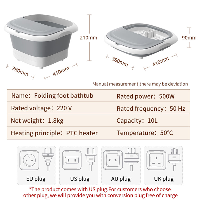 Wireless Remote-Control Foot Bath