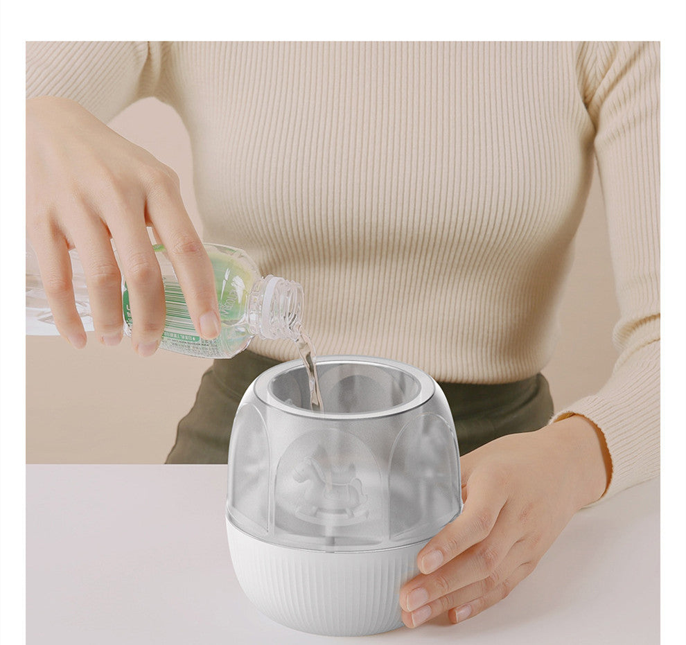 USB Rechargeable Carousel Humidifier for Home and Office