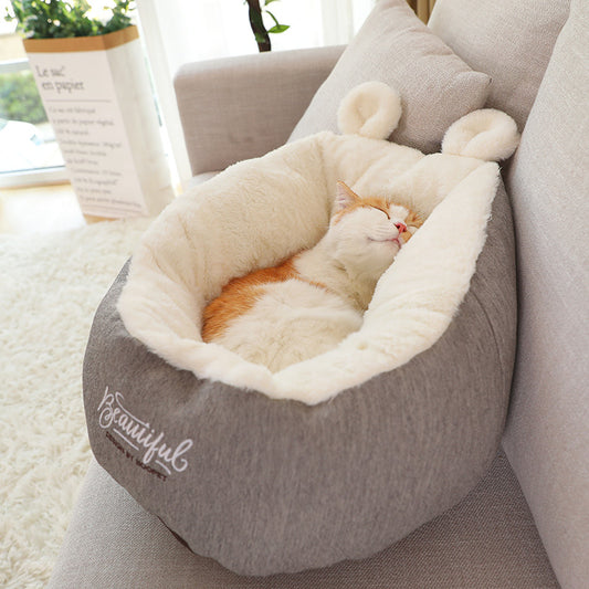Pet Bed Warming Soft Sleeping Bag Cushion
