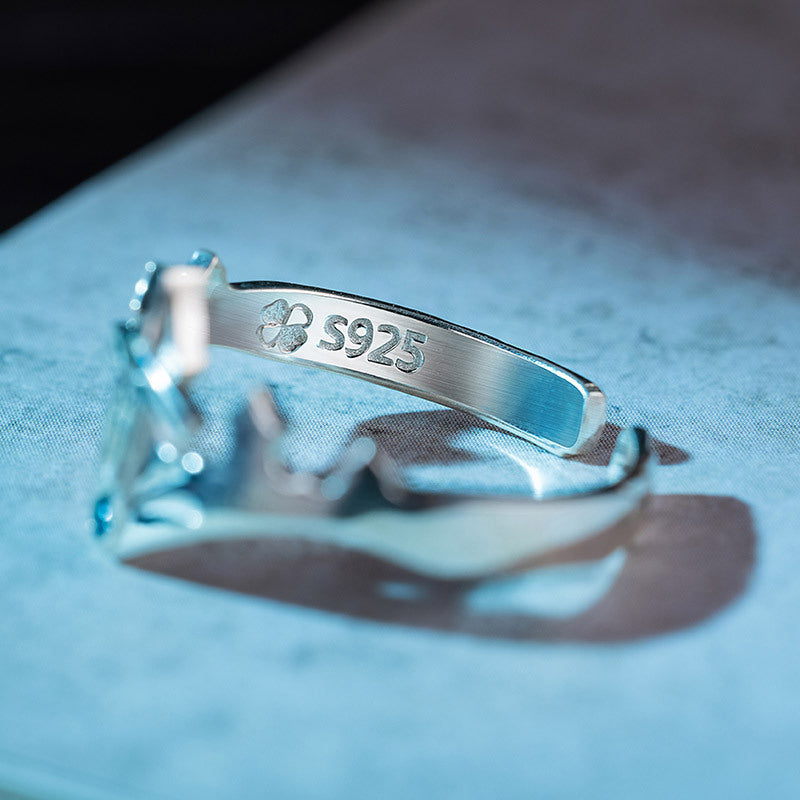 925 Silver Sword Crown Ring