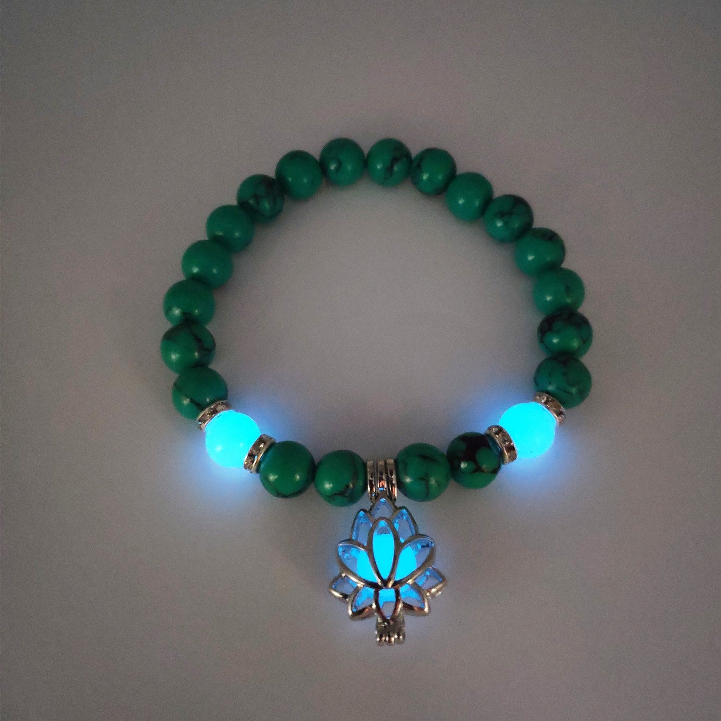 EnlightenLotus Glow  Natural Stone Bracelet